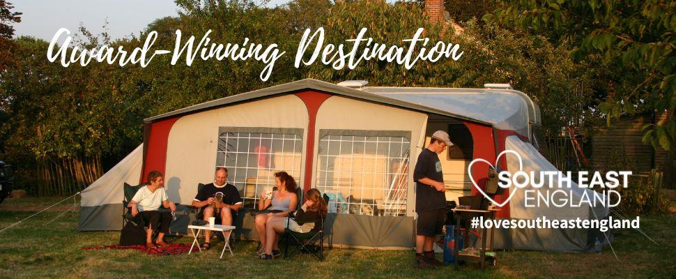 Stubcroft Farm winner of the Gold award for camping and caravanning site of the year.