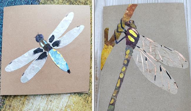 Dragons and Damsels collage workshop for adults