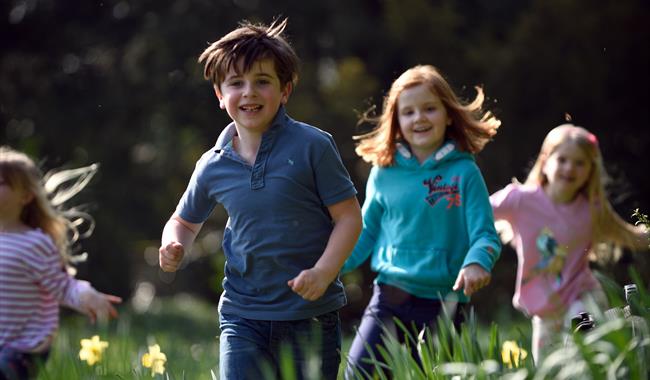 Easter egg hunt at Mottisfont