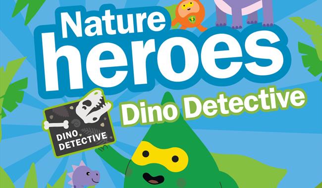 Nature Hero Sprout holds up the Dino Detective badge