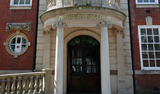 Outside Worthing Museum and Art Gallery, West Sussex