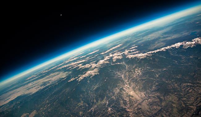 Photograph of the earth from space