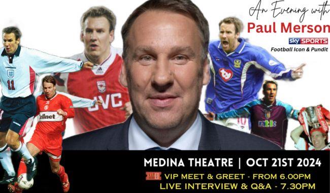 Isle of Wight things to do, Seamless Entertainment presents, An Evening with Paul Merson at Medina Theatre