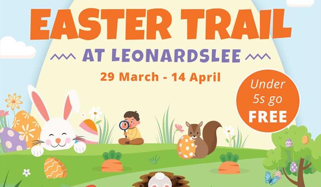 Easter Eggs-polsion trail at Leonardslee