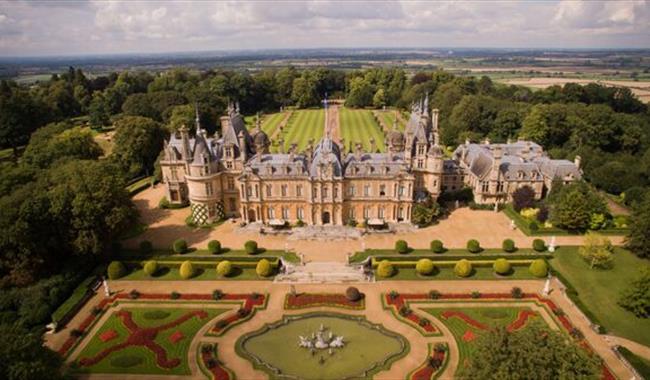 View over Waddesdon Manor