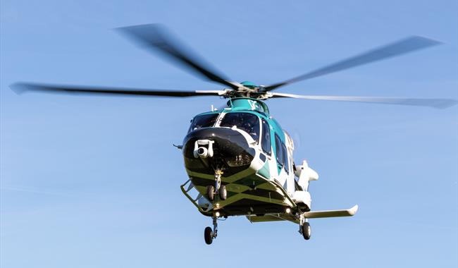 Air ambulance helicopter