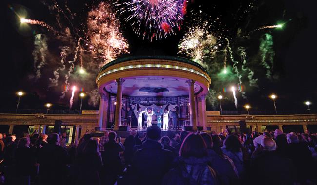 Abba Tribute act at Eastbourne Bandstand credit - Chris Parker