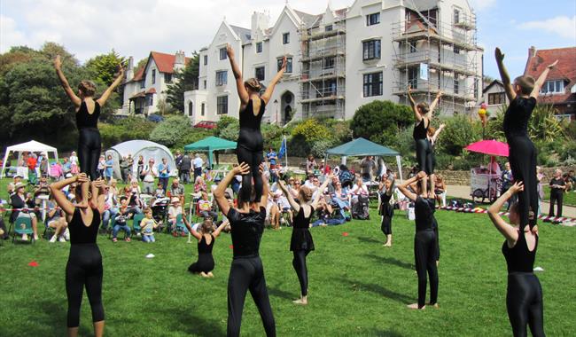 Acromax gymnasts at a previous 'Garden of Delights' event.