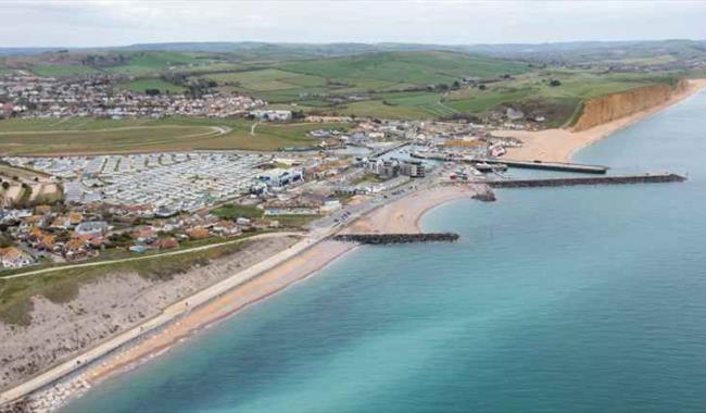 Aerial View over Parkdean West Bay Holiday Resort, Dorset