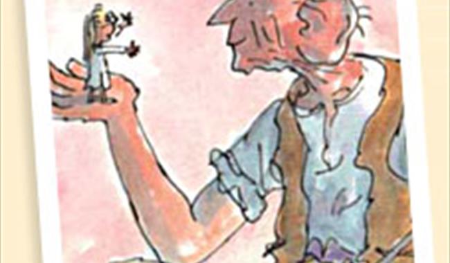 The BFG drawn by Quentin Blake