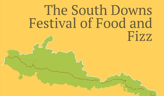 The South Downs Festival of Food & Fizz map