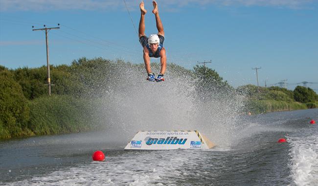 Barefoot Jumping at Action Watersports