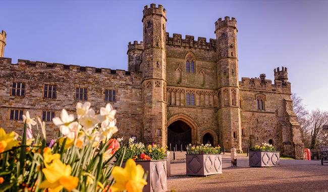 Battle Abbey viewed from Abbey Green