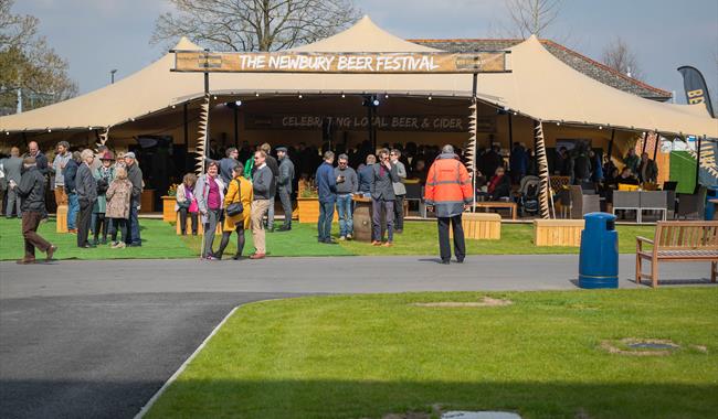 Newbury Racecourse Dubai Duty Free Spring Trials Meeting and Beer Festival