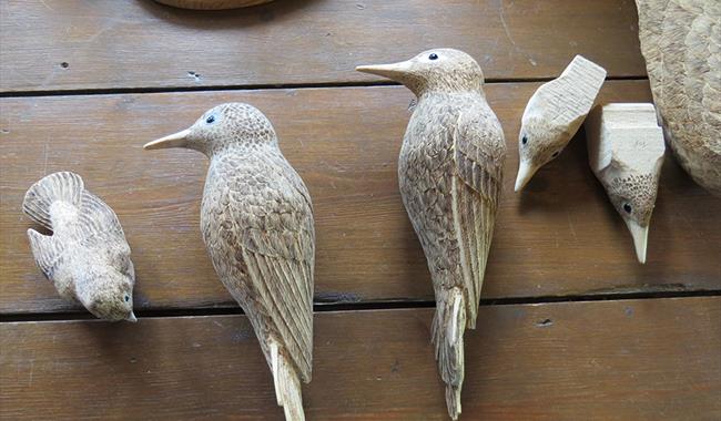 Bentley Wildlife Wood Carvers Display