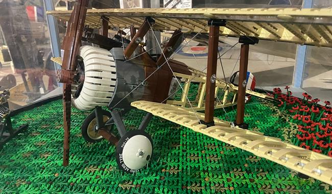 Plane made out of lego