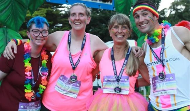 Runners at Rainbow Run