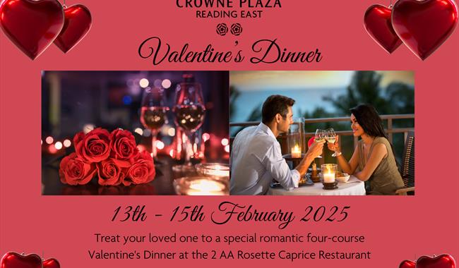 Romantic 4 Course Valentine's Dinner at the Award Winning 2AA Rosette Caprice Restaurant