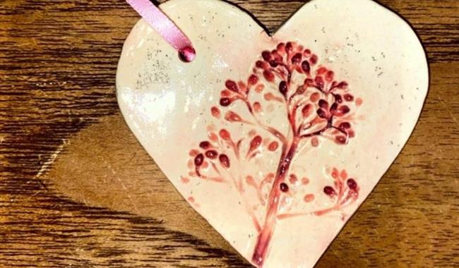 Ceramic Glazed Heart