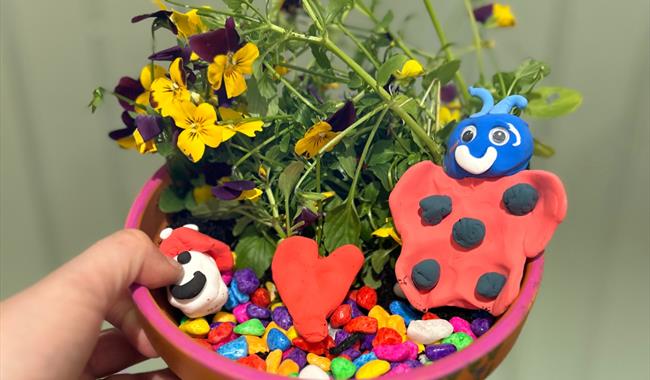 Make a children's mini summer garden at Leonardslee Lakes and Gardens in West Sussex