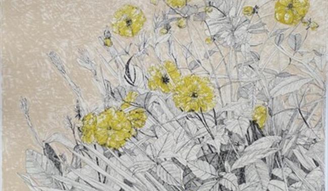 A print of flowers