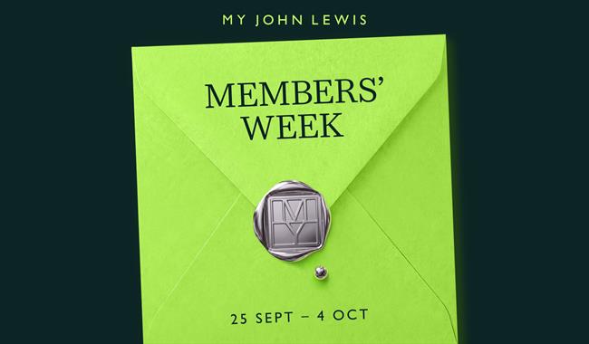 MY JOHN LEWIS MEMBERS WEEK INVITATION IMAGE