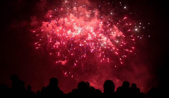 Fireworks display at Cosham