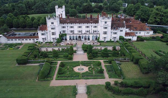 Aerial view of Danesfield House
