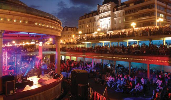 View over Eastbourne Bandstand