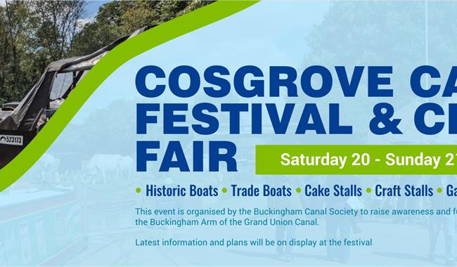 Cosgrove Canal Festival banner