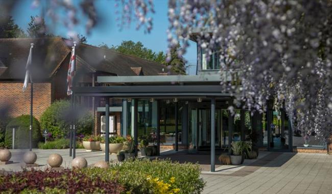 Entrance to Norton Park Hotel, Spa and Manor House, Winchester, Hampshire