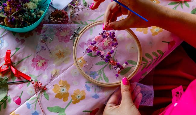 Everlasting Floral Hoop