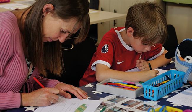 Family time together with activities at Bletchley Park