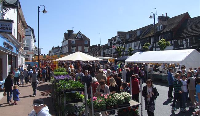 East Grinstead's Farmer's Market is held every Thursday in East Grinstead historic High Street