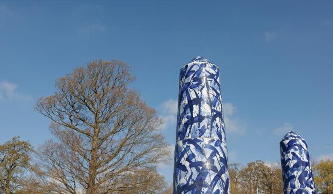 Feliciy Aylieff, Expression in Blue Exhibition credit National Trust photographer India Hobson
