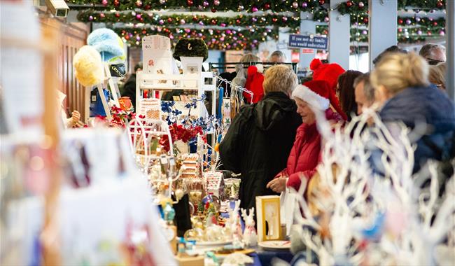Stalls at Port Solent’s Festival of Christmas