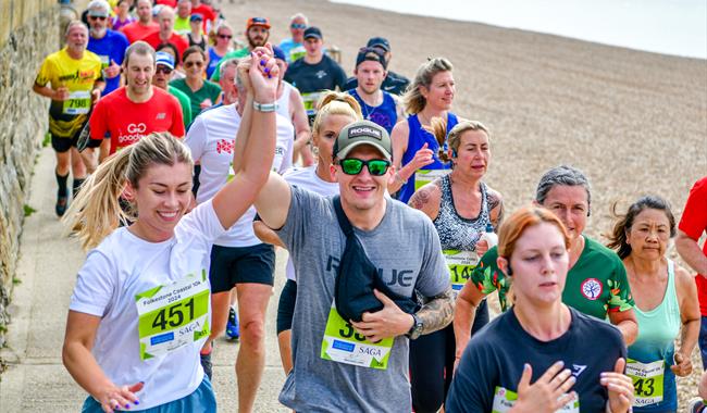 Runners on course