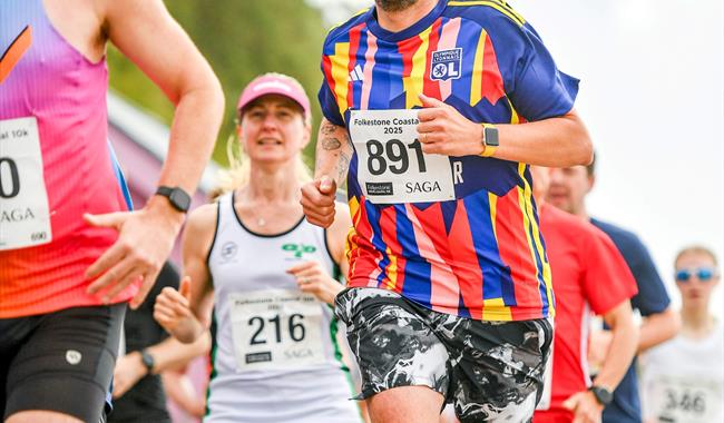 Runners at Folkestone Coastal 10k