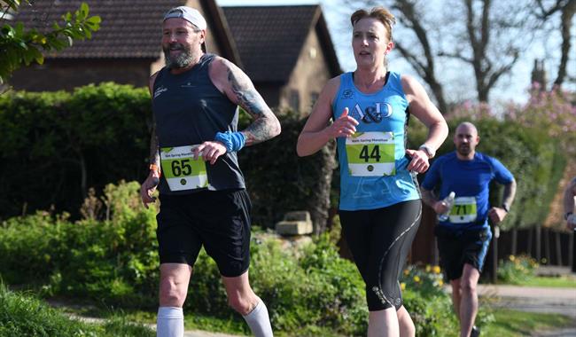 participants running on course