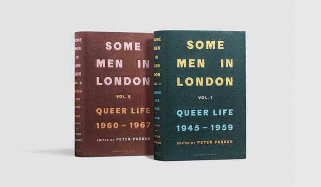 Two Books Standing Up -- Vol. 1 and 2 of Some Men in London by Peter Parker