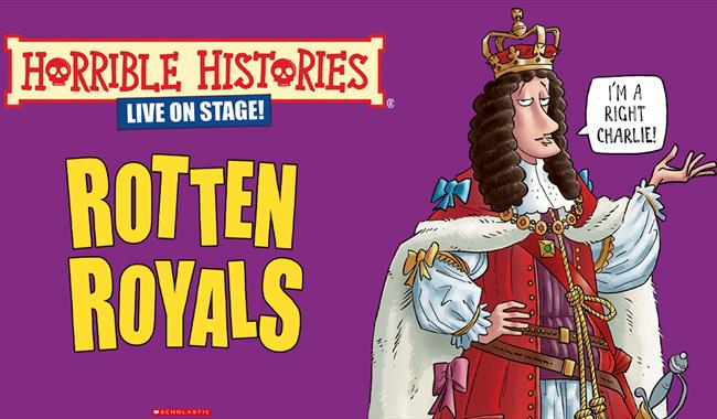 Graphic depicting Horrible Histories illustration.