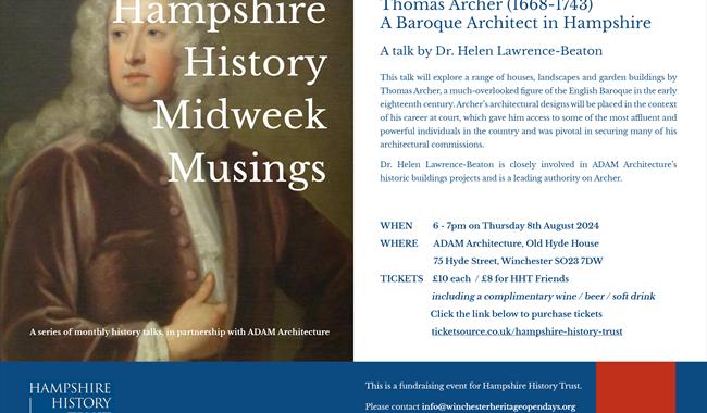 Flyer for Hampshire History Midweek Musings