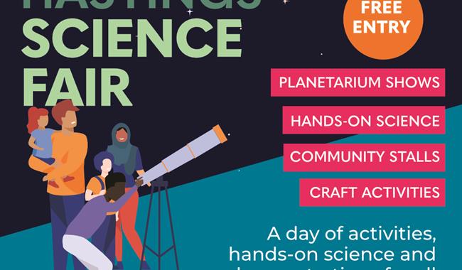 Hastings Science Fair, Saturday 18th October, 11am-4pm, East Sussex College Hastings, Free entry