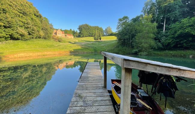 Heath Farm spring fed lake for wild water swimming