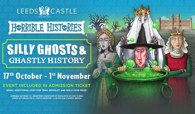 Horrible Histories come to Leeds Castle, Maidstone this October half term with silly ghosts and ghastly history