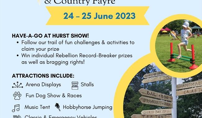 Have A Go at the Hurst Show Flyer