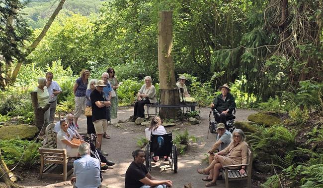 Tours of the Rock Garden Fern Collection at Riverhill Himalayan Gardens in Kent