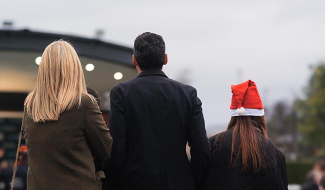 Early Christmas Raceday at Newbury Racecourse in Berkshire