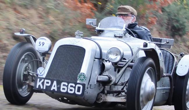 Vintage Sports Car Club Driving Tests at Brooklands Museum