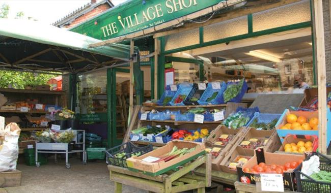 Tourist information point at Brighstone Village Shop, Isle of Wight, Local Produce
